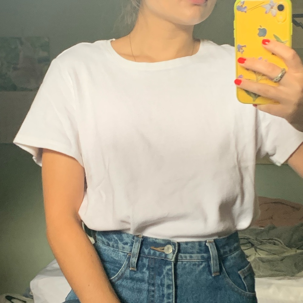 White Cotton Tshirt
